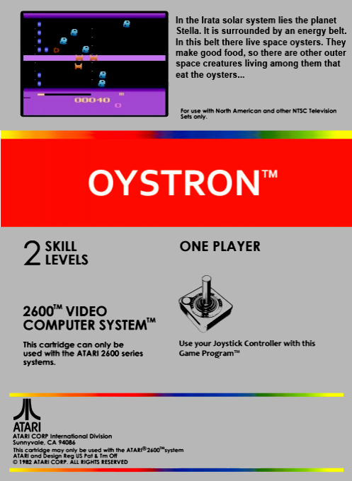 Oystron (Homebrew) — Box back
